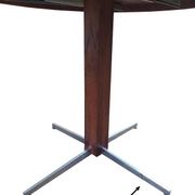 Table à manger Jorge Zalszupin ronde extensible palissandre jacaranda 1960