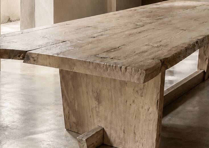 Table brute monolithe