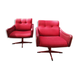 Pair of swivel chairs