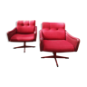 Pair of swivel chairs