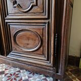 Louis XIV solid walnut wardrobe
