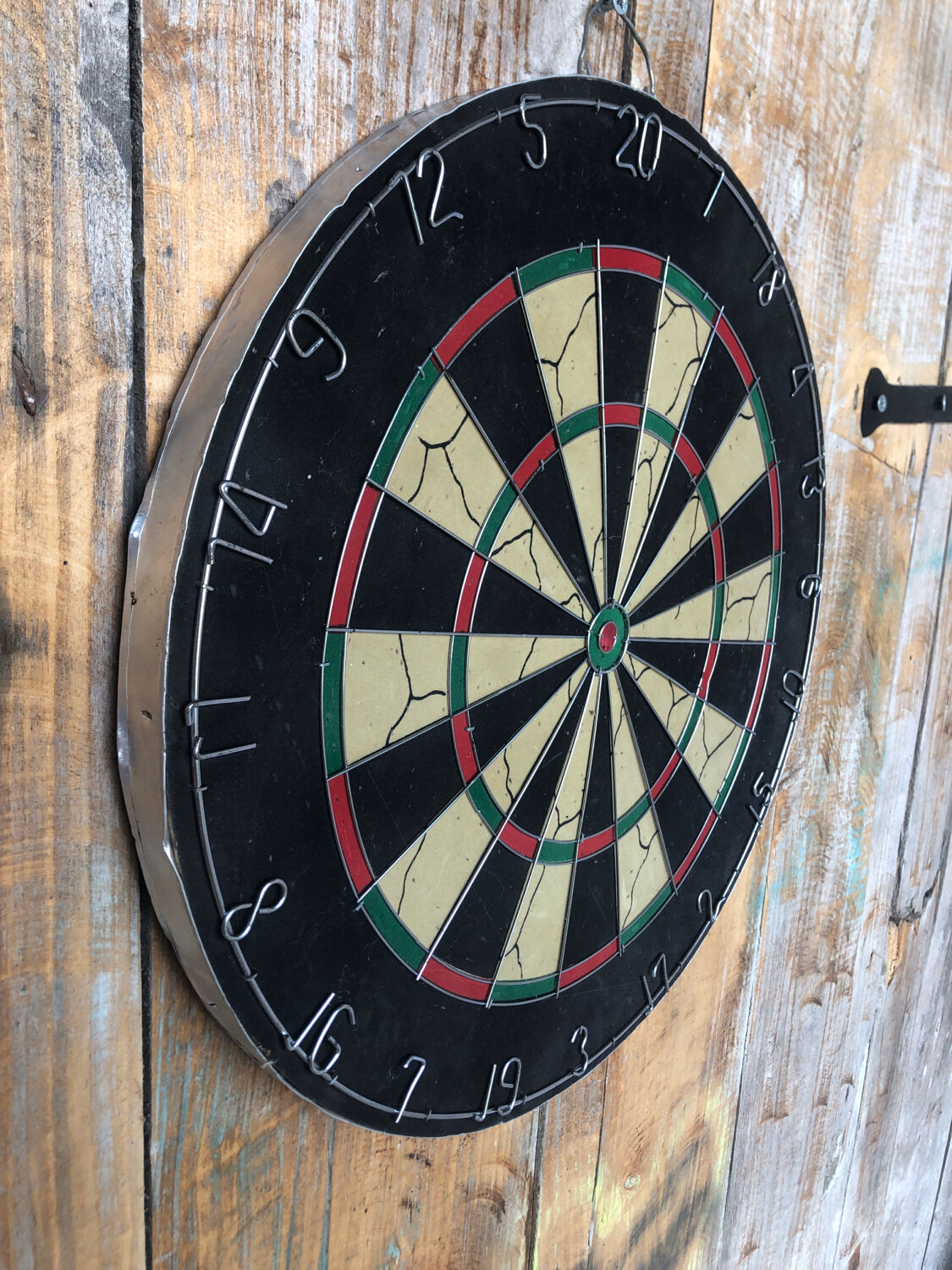Old vintage dart board target