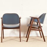 Pair of Danish armchairs with original vinyl