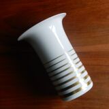 White and gold porcelain vase from the 60s / Schumann Arzberg Bavaria