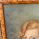 Portrait painting of a woman by R.Lefèvre