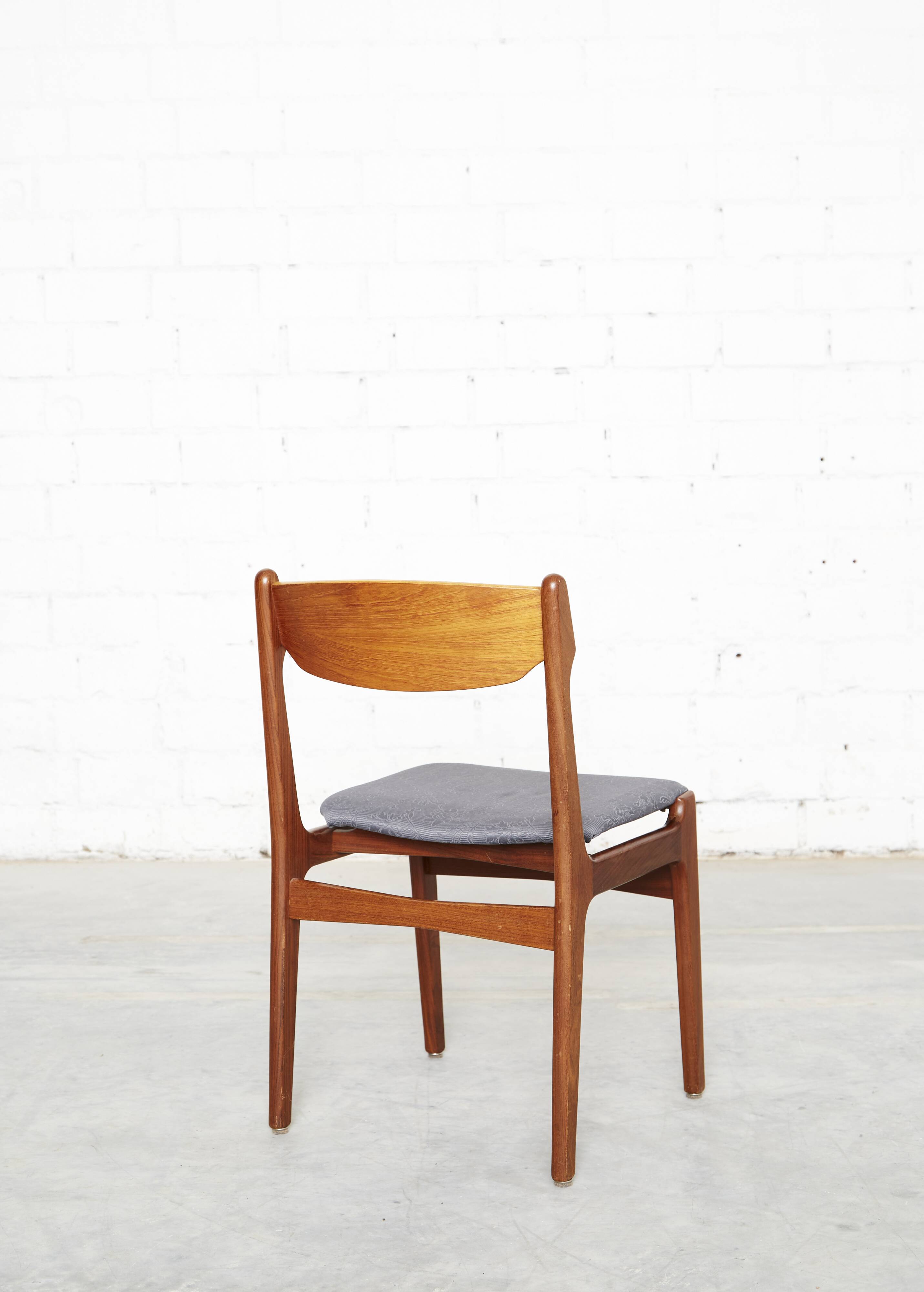 Set of 6 Teak Dining chairs by Erik Buch for  Anderstrup Møbelfabrik