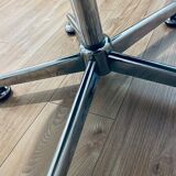 Vintage black leather armchair