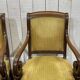 Pair of 19th century mahogany armchairs with crossbars