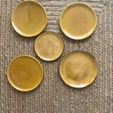 5 ceramic plates from the 1960s, Biot style