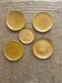 5 assiettes en céramique années 60, style Biot