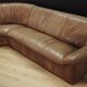 Corner sofa 60 70 vintage leather