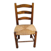 Chaise paille vintage