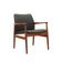 Lounge chair by Grete Jalk, solid teak frame, black leather upholstery, Denmark, 1970s