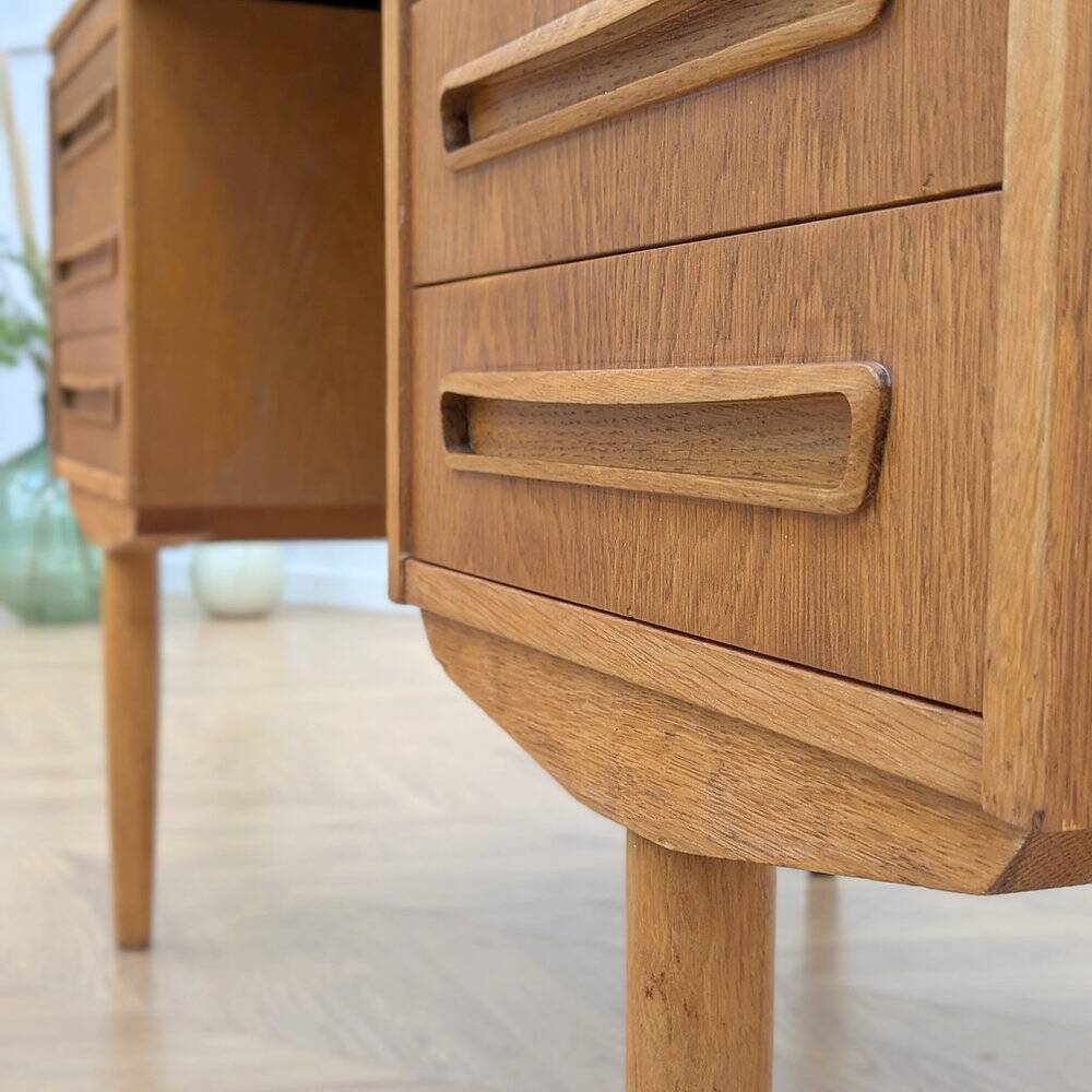 Scandinavian desk J. Svenstrup, double-sided
