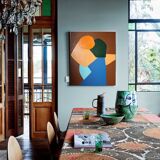 Original figurative painting "come closer" 73x60 cm