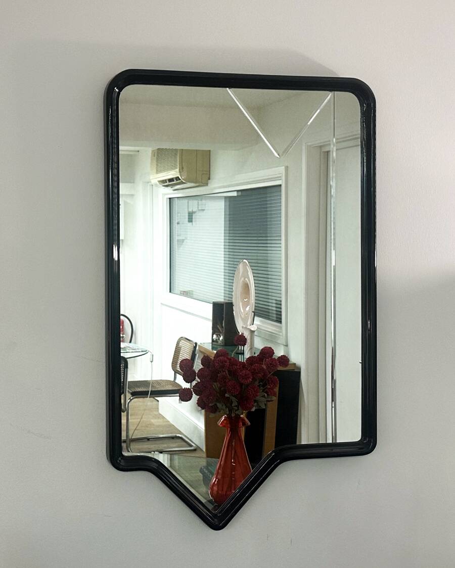 Miroir mural noir, 1990