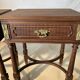Pair of Louis XVI style bedside tables – gilt bronze details