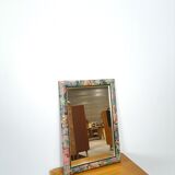 Vintage floral mirror with gold vintage
