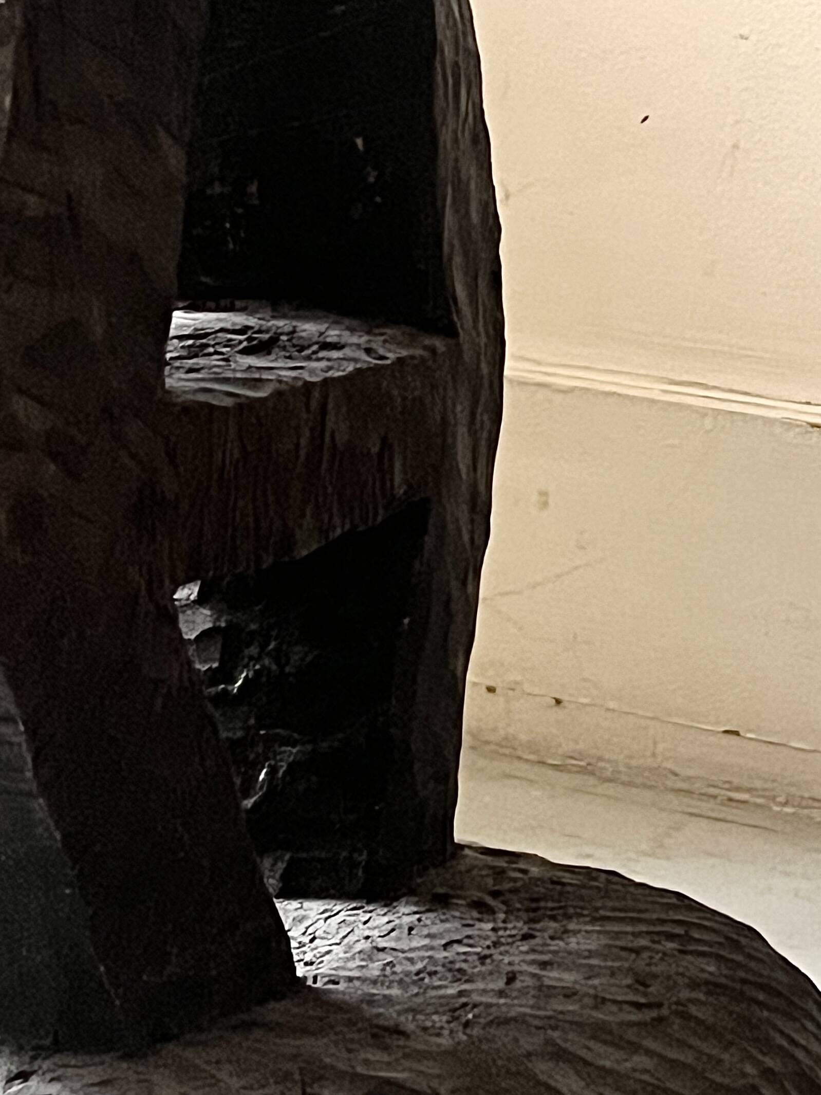 Stool / side table / African handcrafted bedside table in raw wood