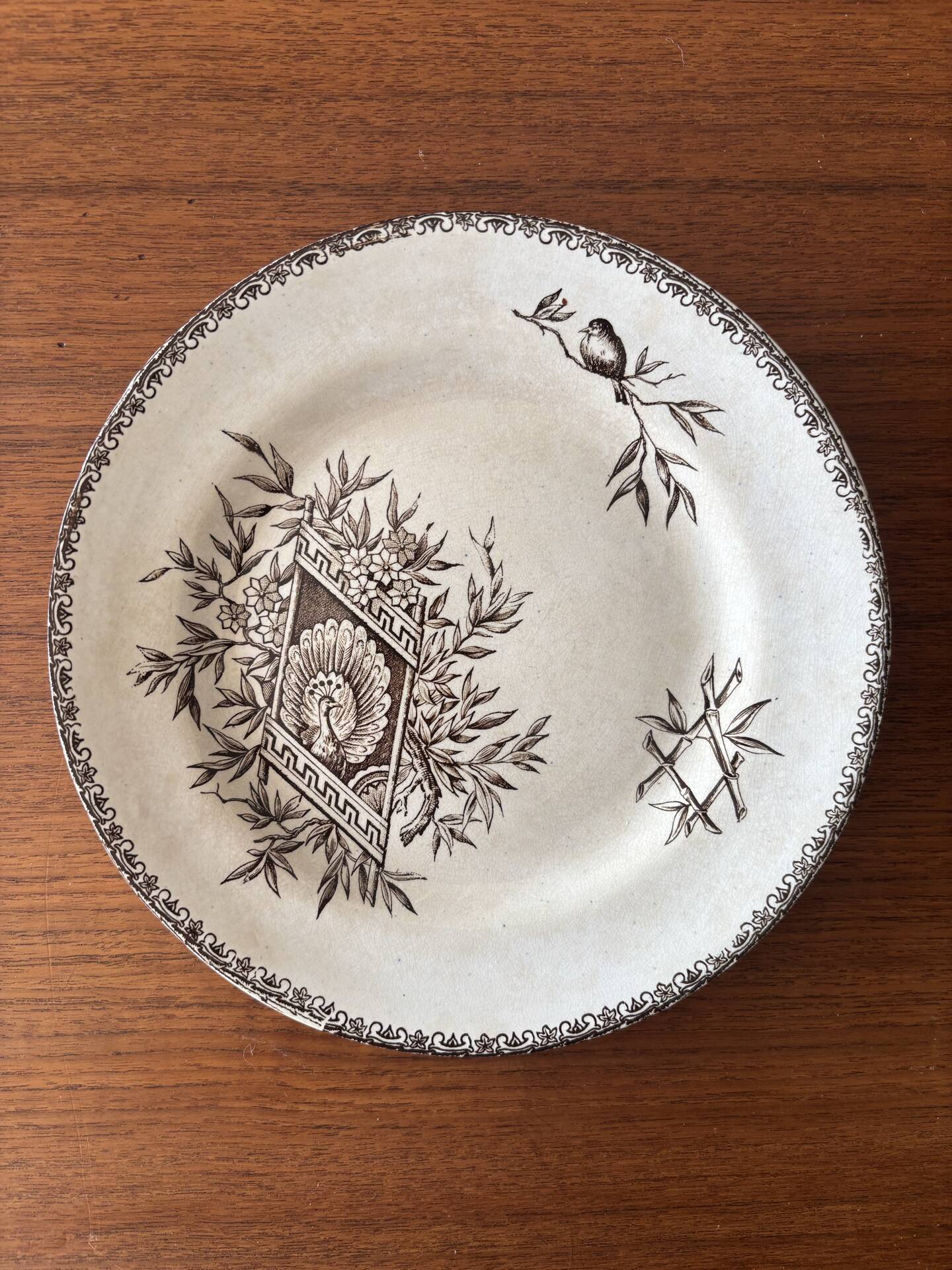6 dessert plates iron earth sepia Grand Dépôt Earthenware