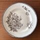 6 dessert plates iron earth sepia Grand Dépôt Earthenware