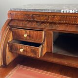 Louis XVI style mahogany writing desk with a flap, 19th century.