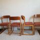 Suite de 4 chaises traineaux Baumann, 1960