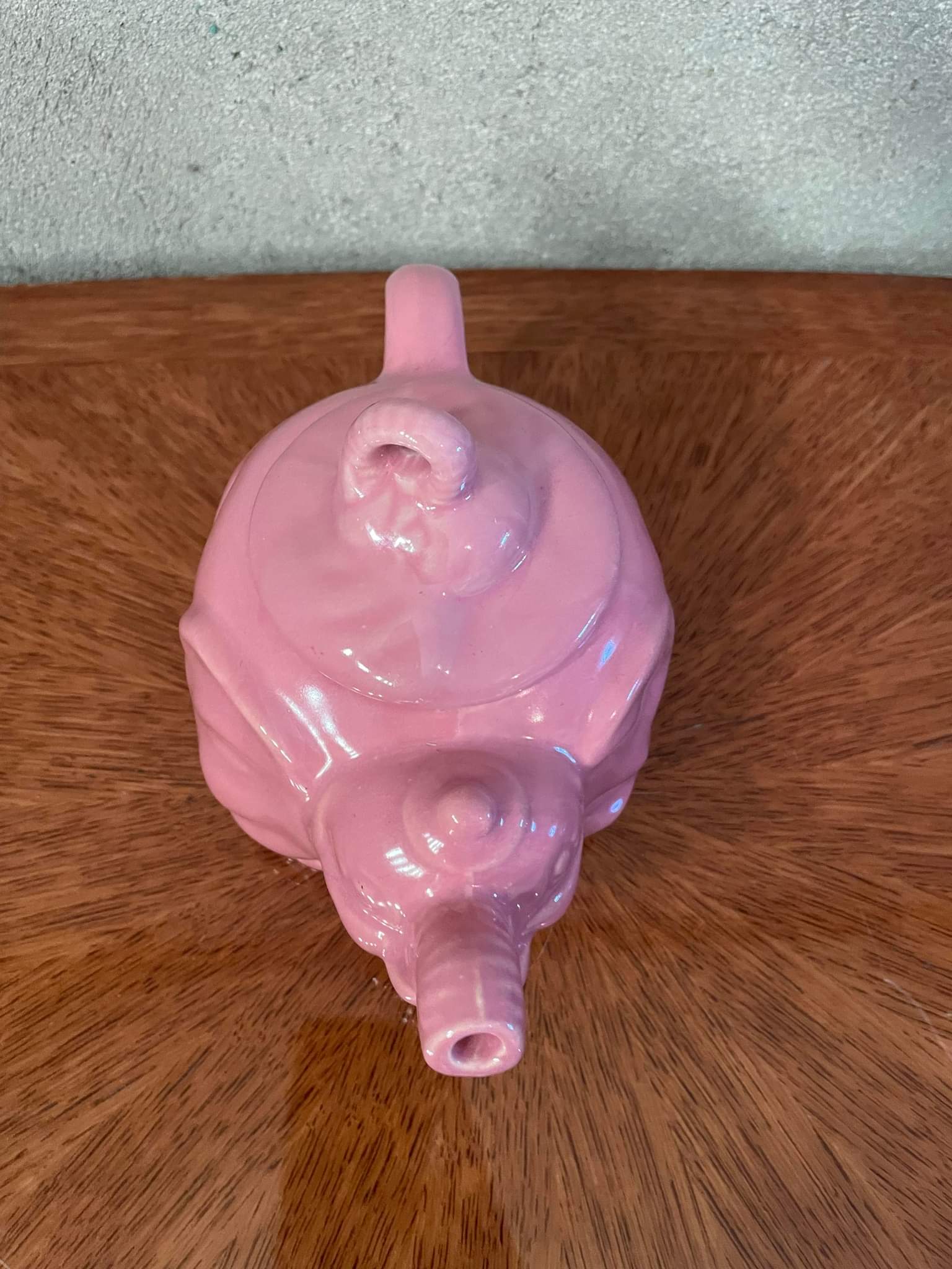 Pink vintage elephant teapot