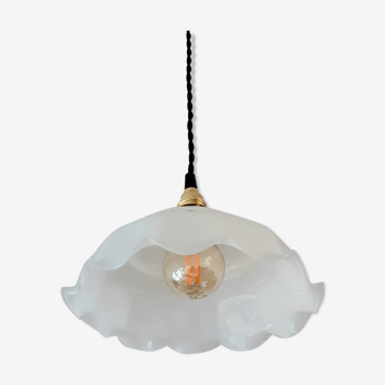 Suspension opaline blanche