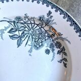 Sainte Amandinoise hollow plate in iron clay, "Margot" service
