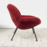 Red Lounge Chairs by Fritz Neth for Correcta, 1950s, Set of 2