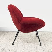 Red loungers by Fritz Neth for Correcta, 1950s, set of 2