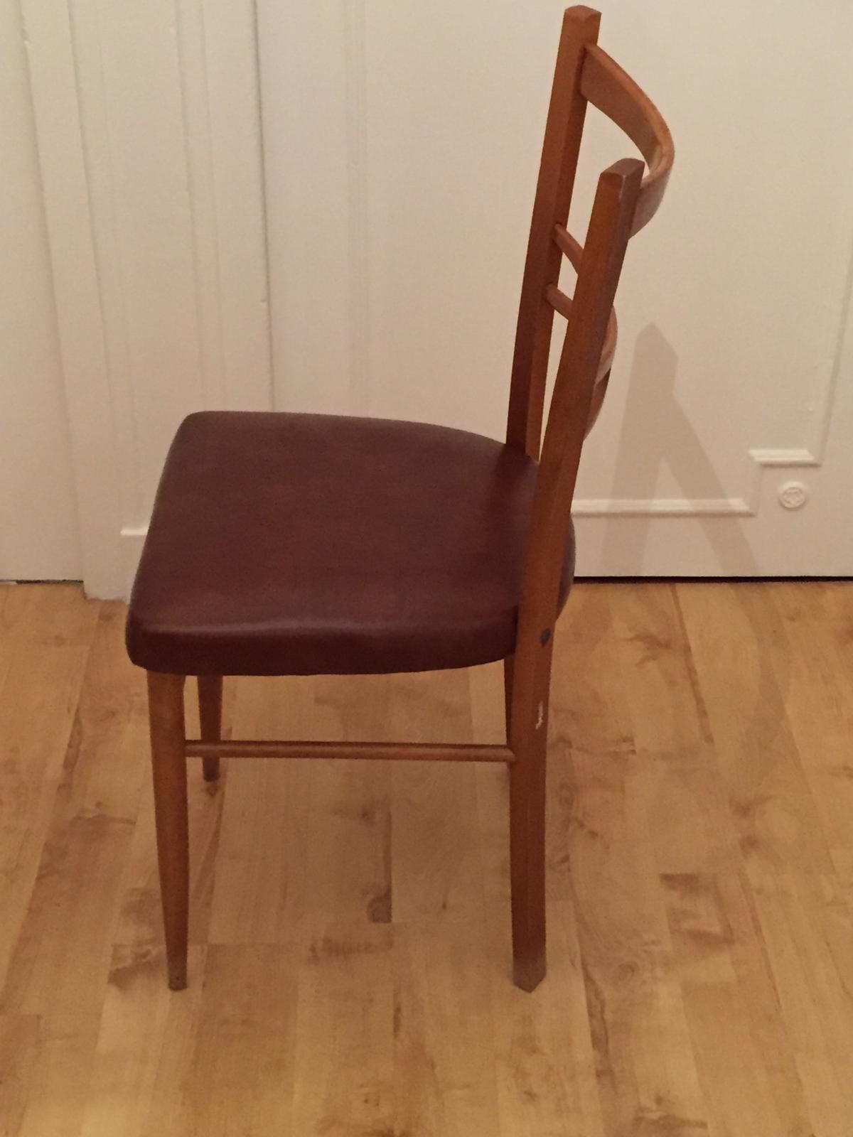 Lot de 6 chaises Mocholi années 60