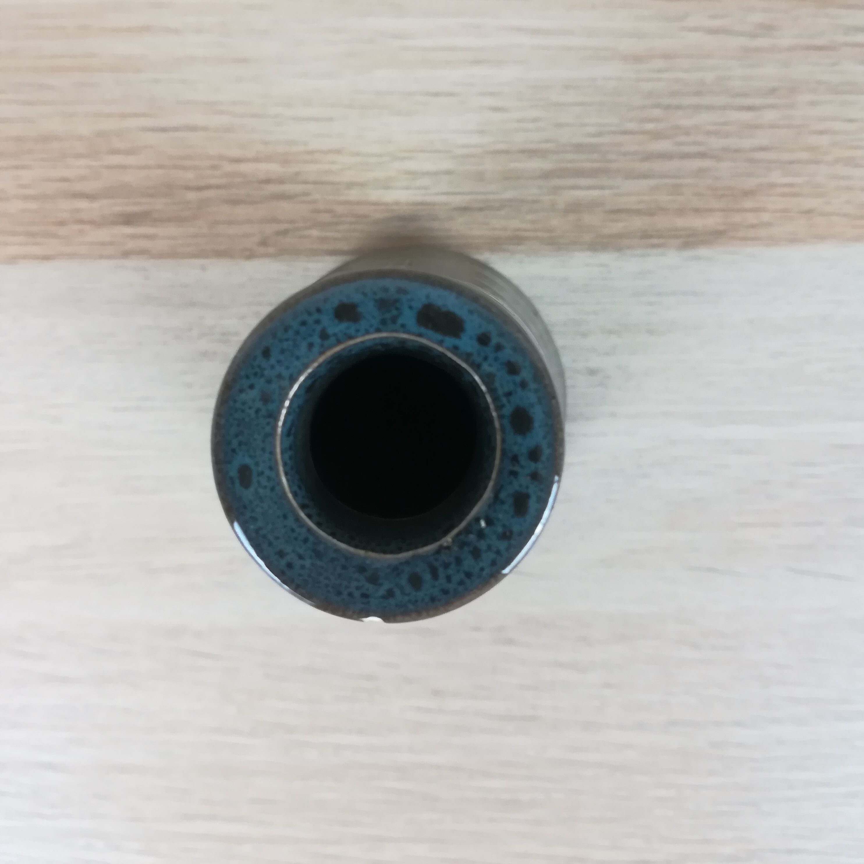 Dark grey ceramic vase