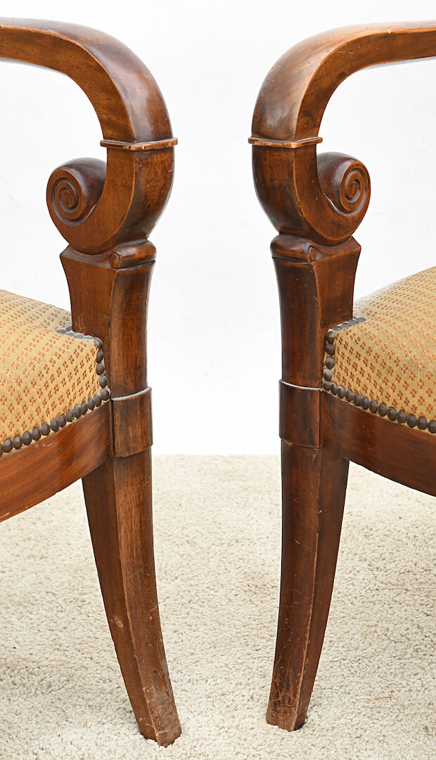 Pair of Empire style armchairs