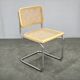 Italian Cesca B32 Style Cane and Chrome Cantilever Chair, 1970s