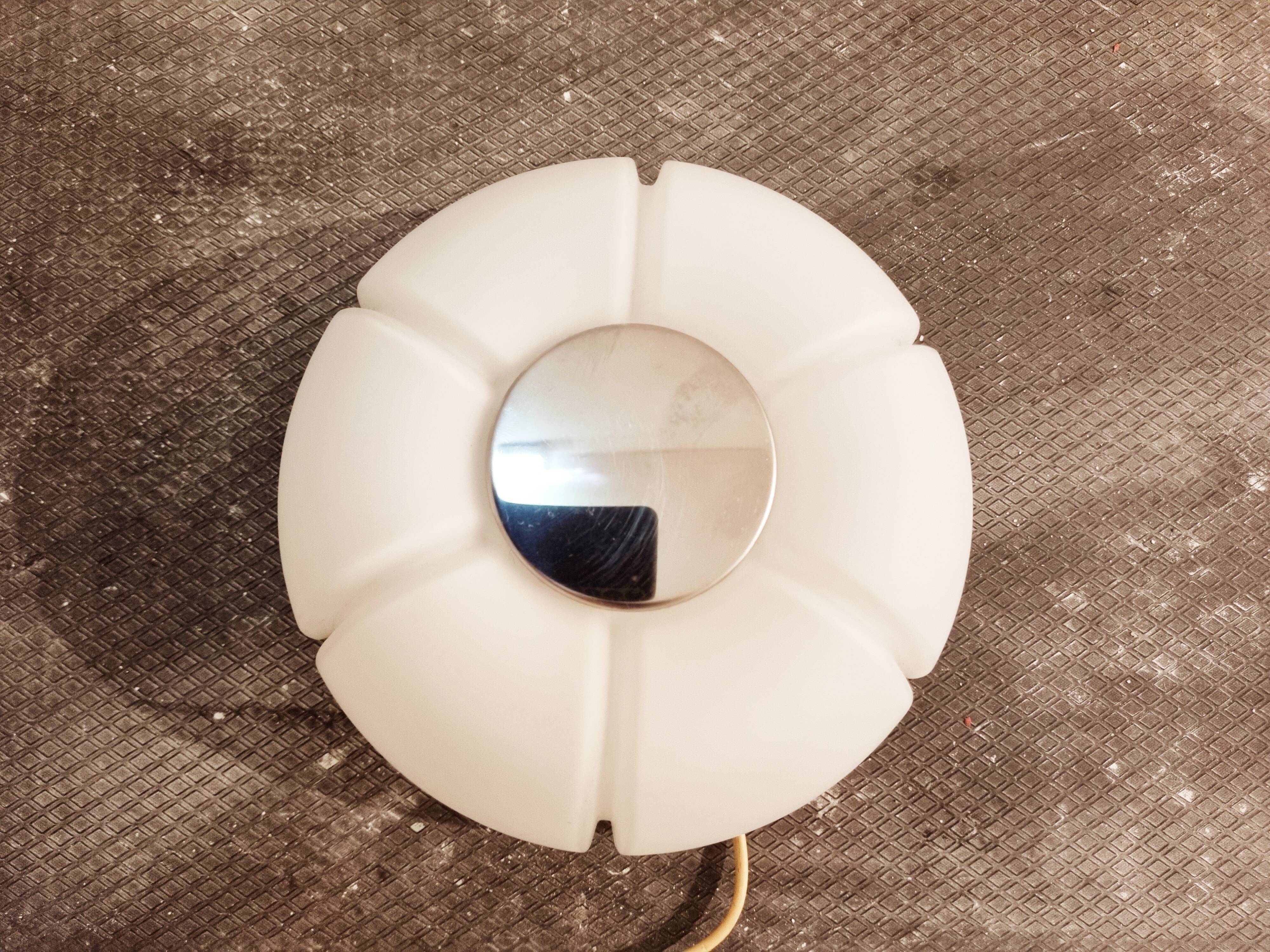 Mid-century Limburg Glashutte flush mount