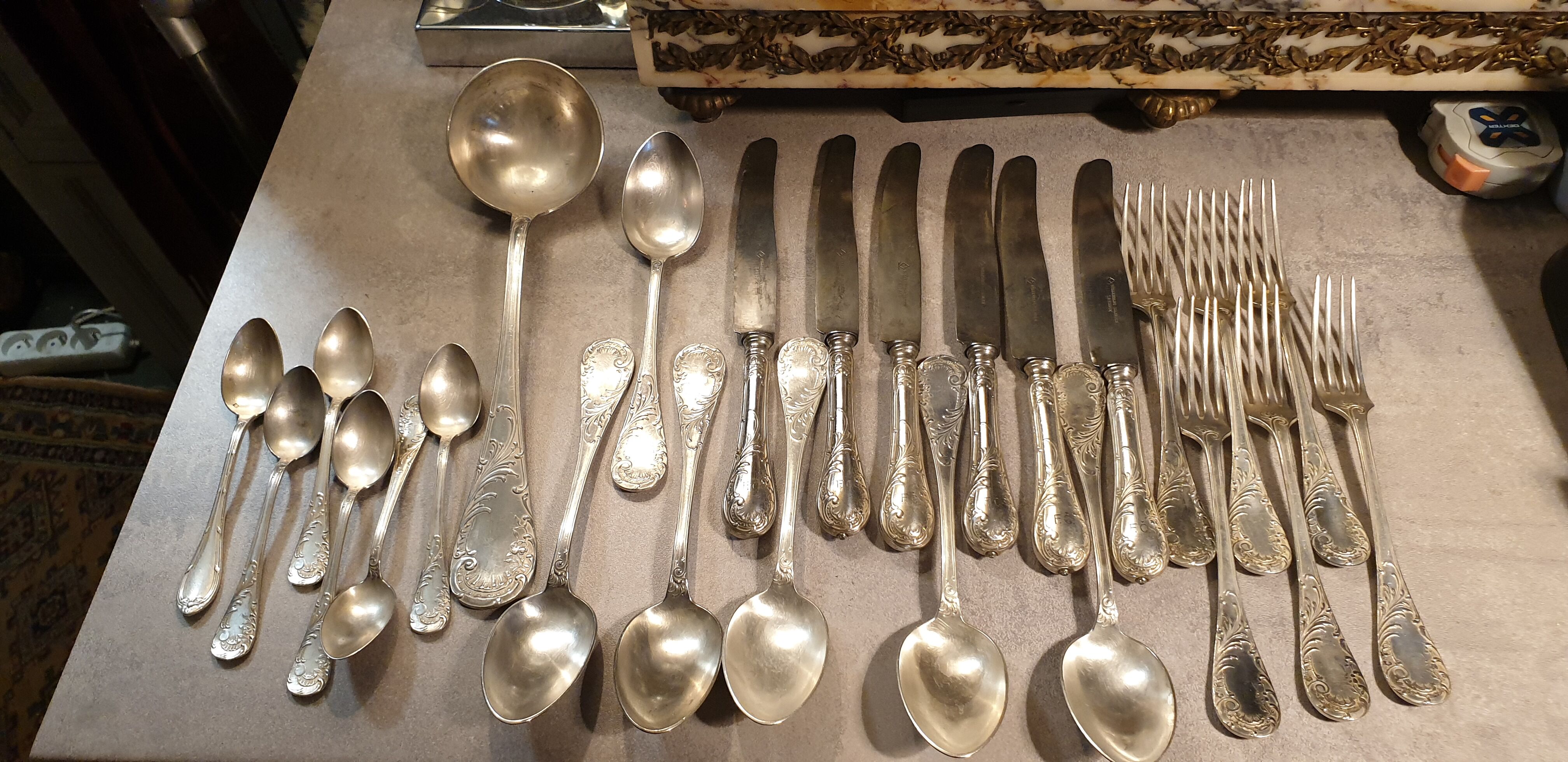 Sandrik Cutlery Set silver metal