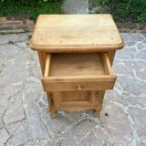 Vintage solid wood bedside table