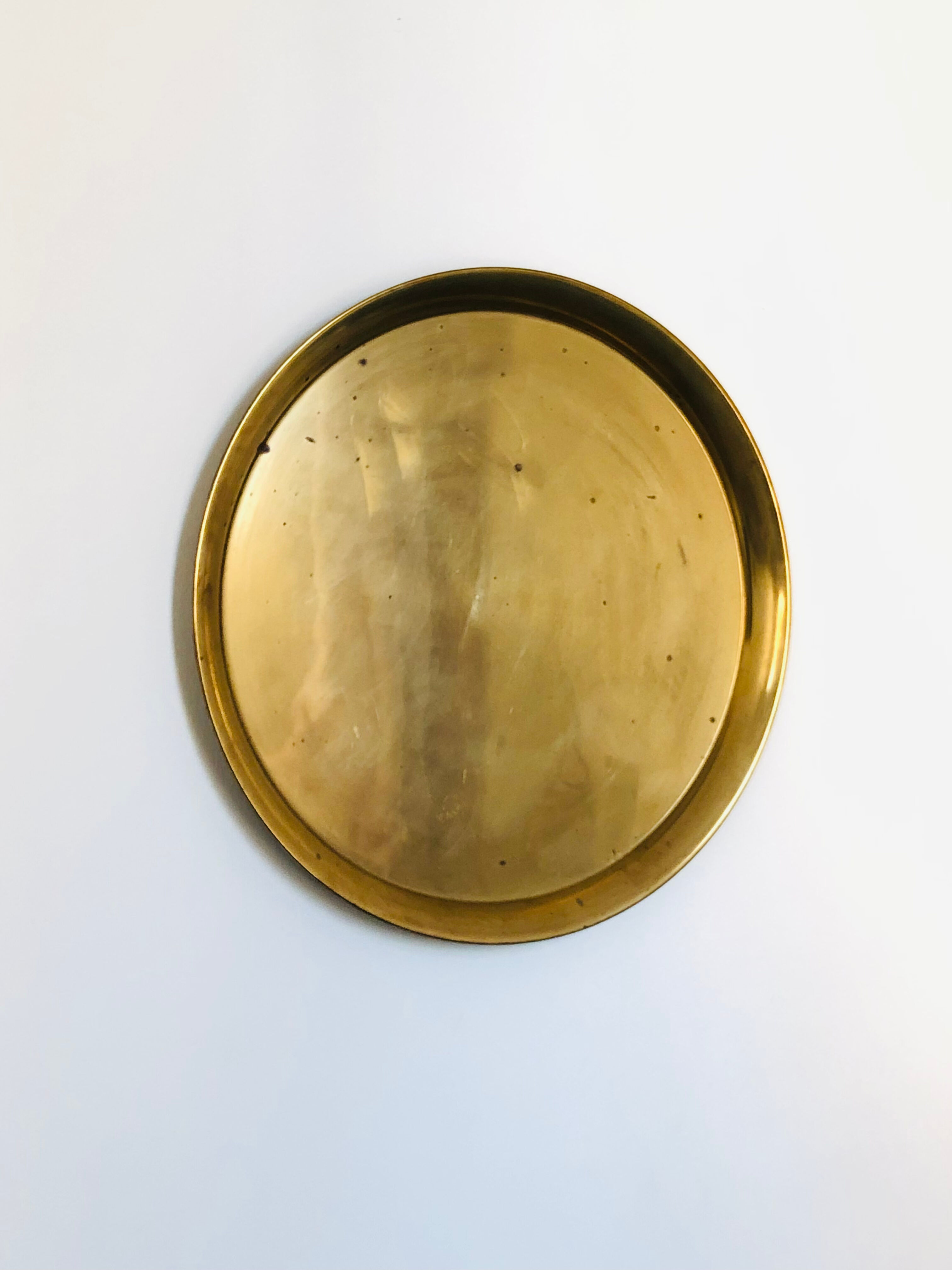 Vintage brass tray D57cm