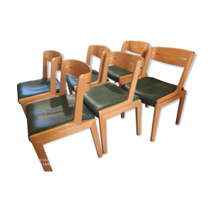 6 chaises vintage