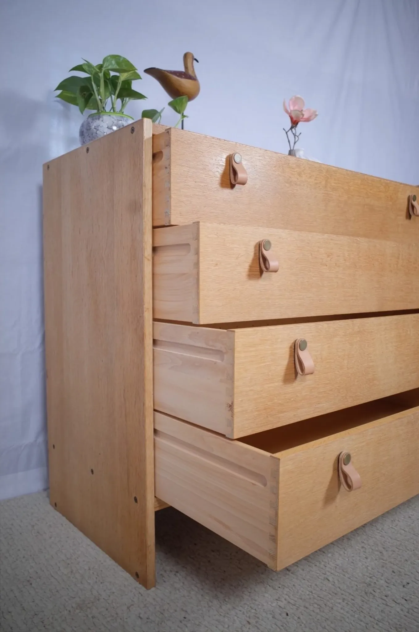 2 commodes Søborg en chêne scandinave