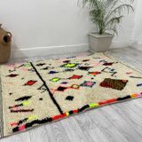 Handmade wool berber rug 200 x 100 cm