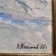Oil painting on cardboard signed, dimensions: height - 48 cm - width - 68.5 cm -
