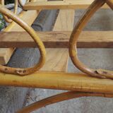 Lit de bébé en rotin années 50