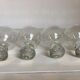 Four large bubble-style glasses by Kosta Boda.