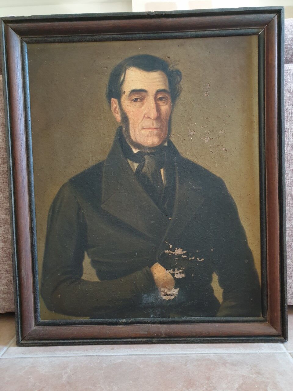 Portrait oil on canvas XIXth century