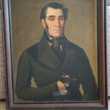 Portrait oil on canvas XIXth century