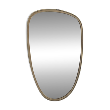 Vintage 1960 asymmetrical mirror free form - 40 x 26 cm