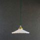 Antique suspension in white opaline comes with new brass socket